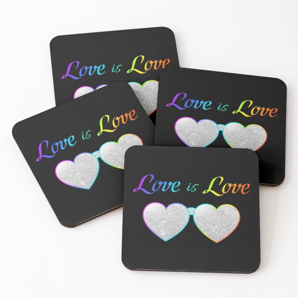 Item preview, Celebrate Equality pride Statement  -  Love Is Love (Black background) designed and sold by talgursmusthave.