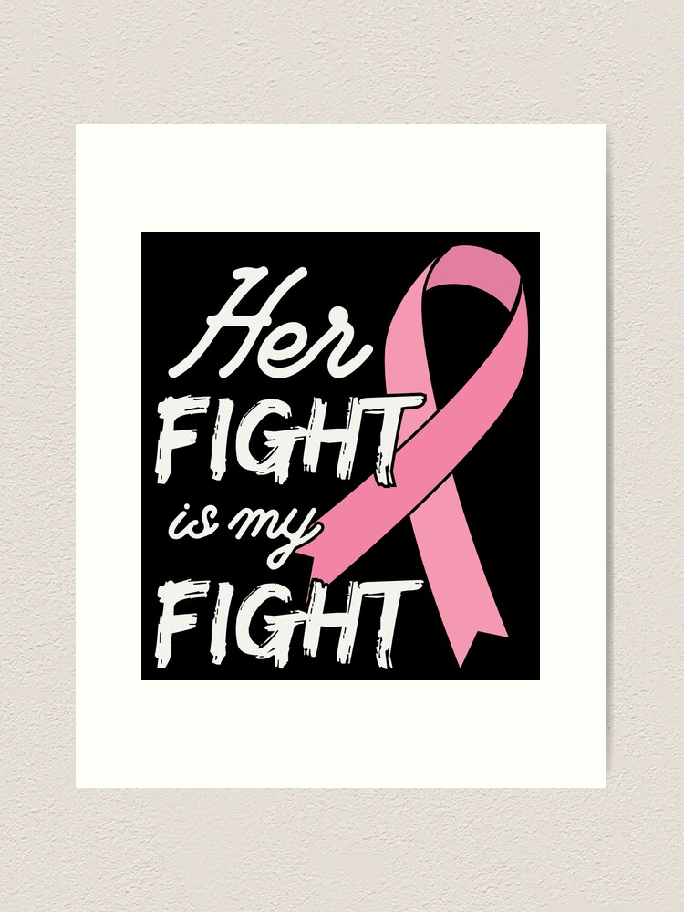 Breast Cancer Awareness Support Pink Ribbons Rehab Art Print by