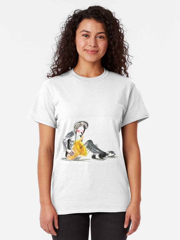 Alternate view of Saxophonist Musician Music Expressive Drawing Classic T-Shirt