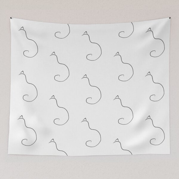 Item preview, Minimal Cat Profile designed and sold by ErinLP.