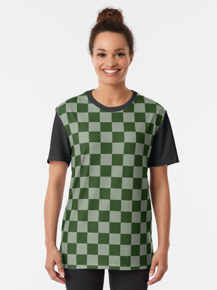 Green checkerboard shirt Clearance