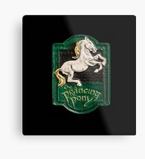 Das tänzelnde Pony Metallbild