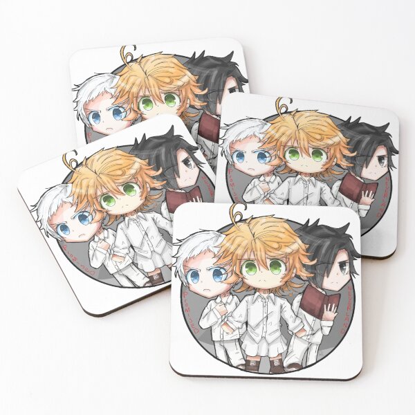 Item preview, The Promised Neverland Emma, Norman and Ray chibi; by Kībo-Kībo designed and sold by Kibo-Kibo.