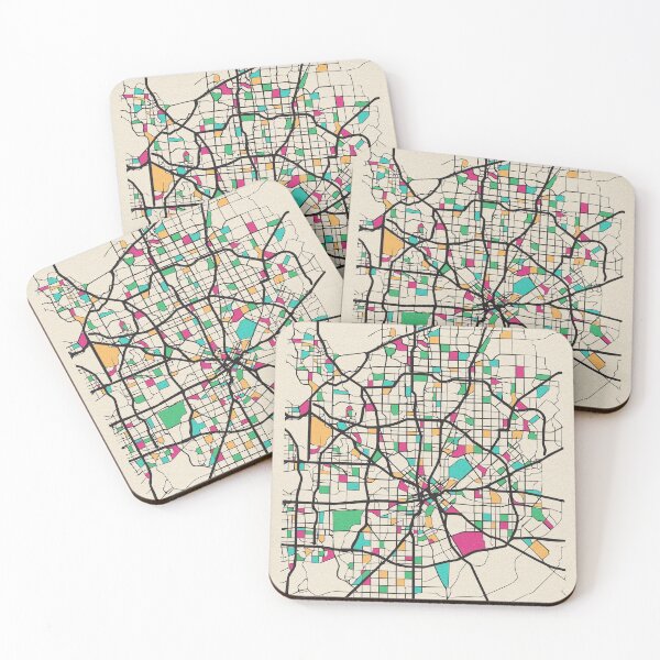 Item preview, Dallas, Texas Street Map designed and sold by A Deniz Akerman.
