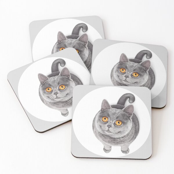 Item preview, Smiling Rounded Cat designed and sold by tutuart.