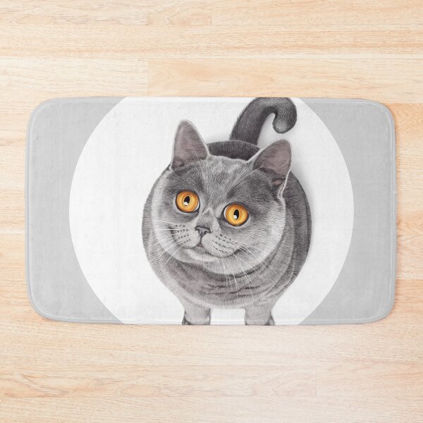 Item preview, Smiling Rounded Cat designed and sold by tutuart.