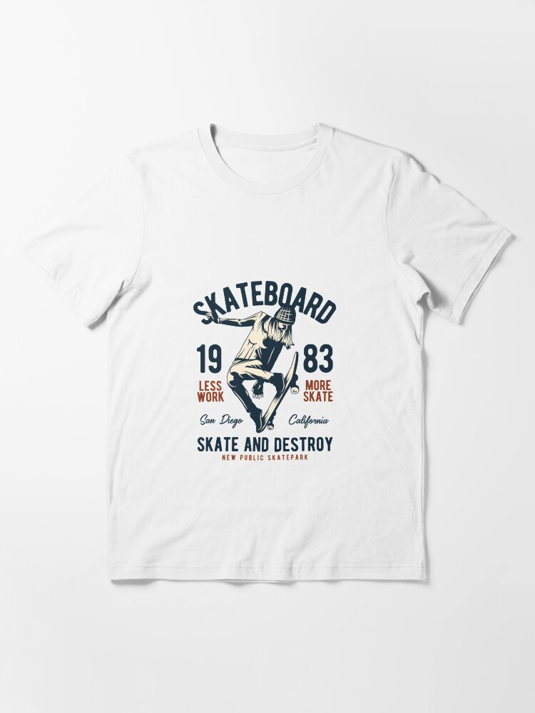 Alternative Ansicht von Less Work More Skate Essential T-Shirt