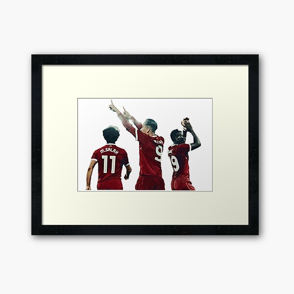 The Front Three, Liverpool FC Framed Art Print