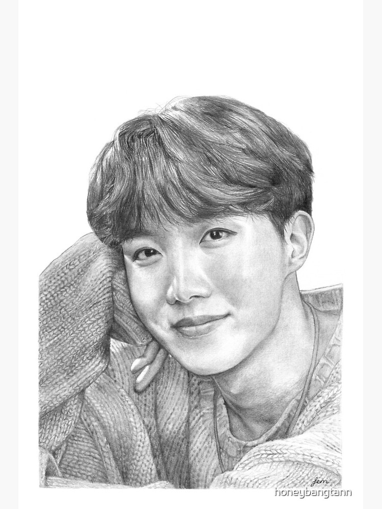 BTS Hobi | A little collage of Jhope | pencil sketch + full process video —  Steemit