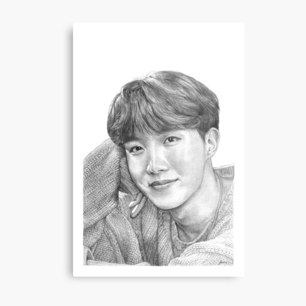 bts pencil drawing