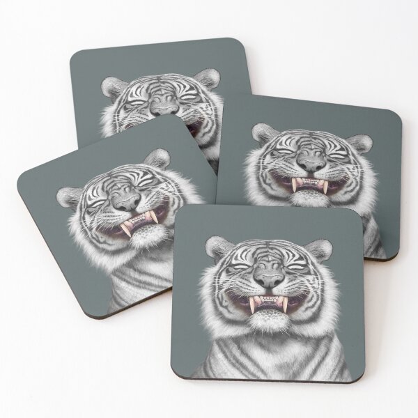 Item preview, Smiling Tiger - monotone designed and sold by tutuart.