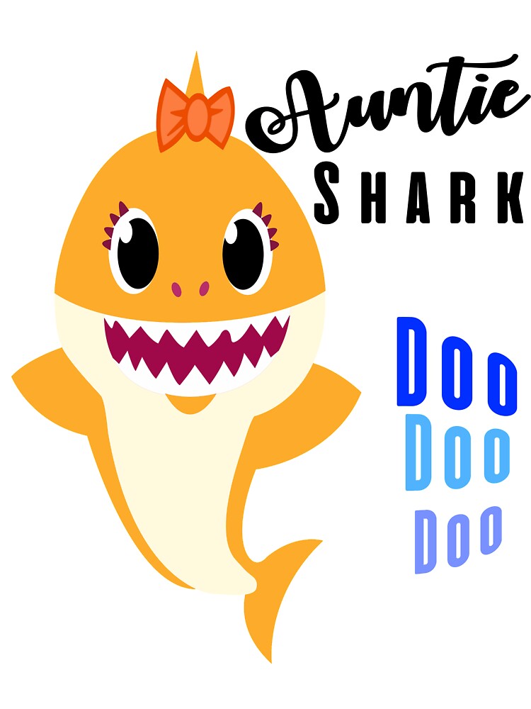 Auntie Shark Doo Doo Doo Baby Shark Clip Art Thanksgiving