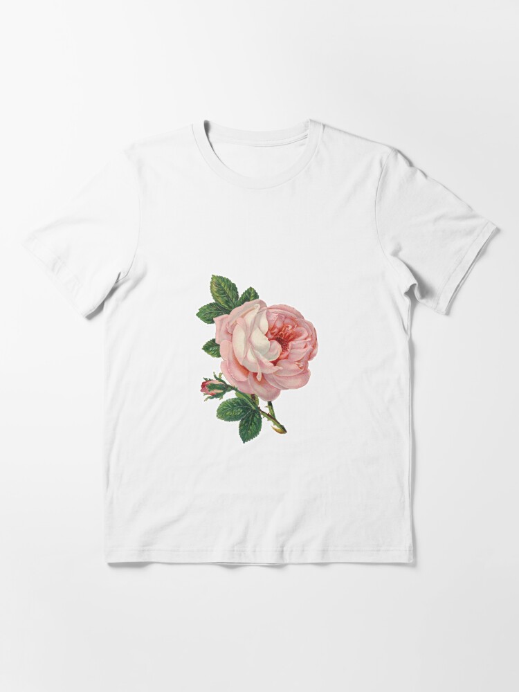 Single Pink Vintage Rose T Shirt By Avery Skye Redbubble