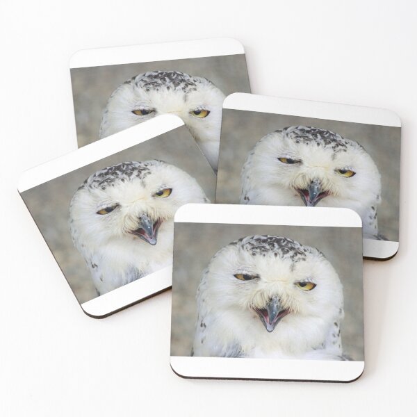 Item preview, Happy Snow Owl designed and sold by ellenmpics.