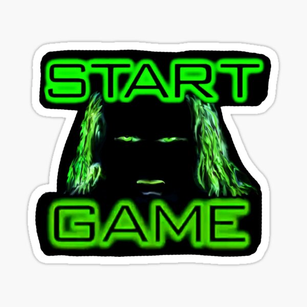 Start Game Sticker