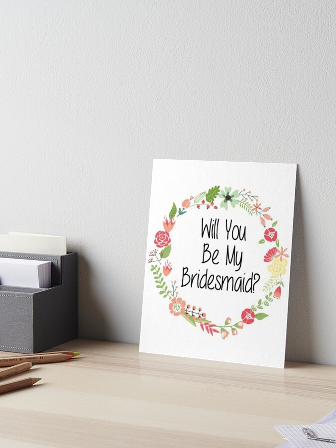 Will you be my girlfriend? | Art Board Print