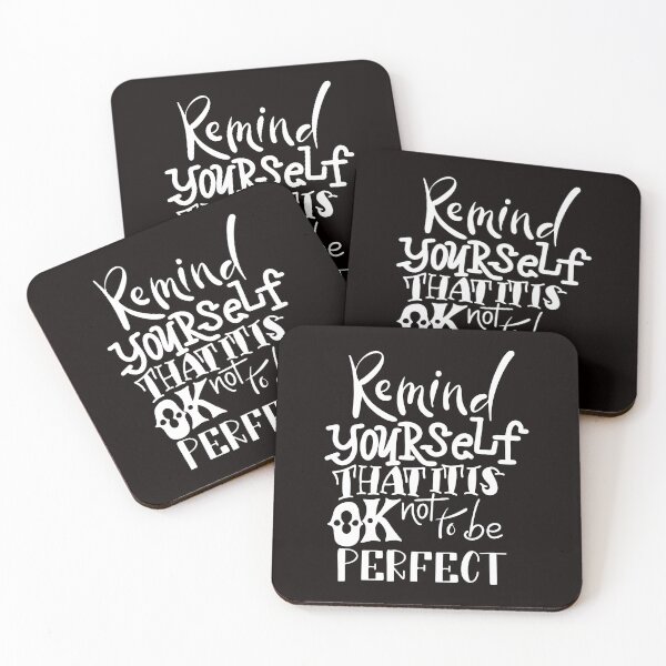 Item preview, Remind Yourself That It Is Ok Not To Be Perfect Inspirational Quotes designed and sold by ProjectX23.