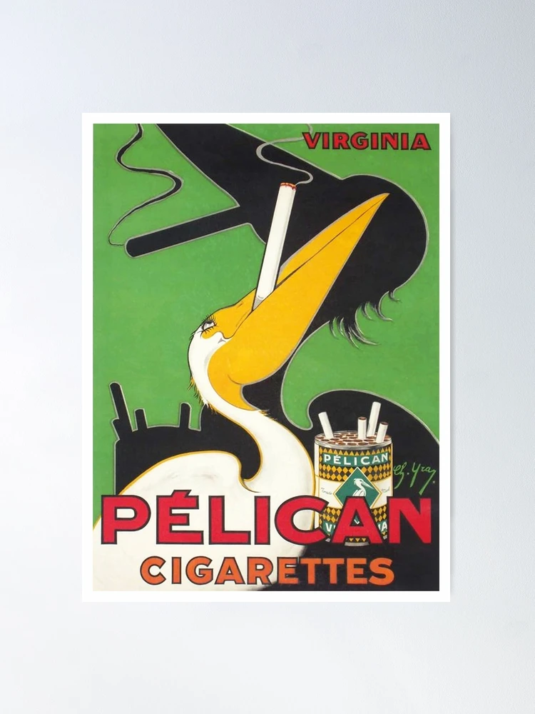 Vintage Cigarette Advertising 1930's Poster for Sale by AllVintageArt