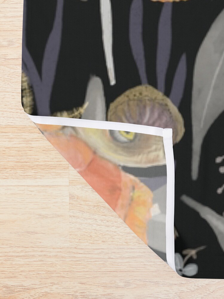 Alternate view of Midnight Moth Shower Curtain