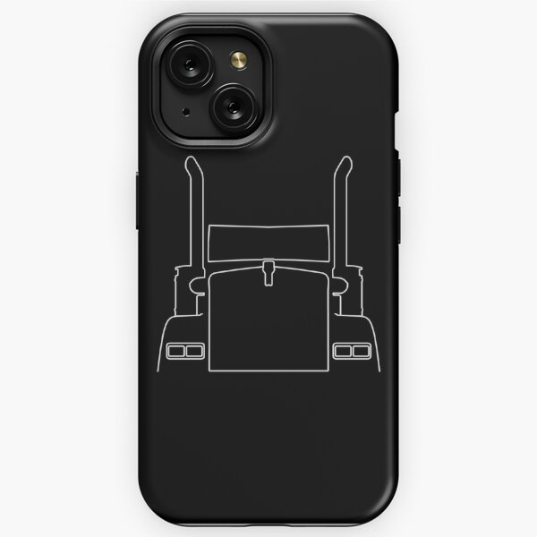 Semi-truck On A Highway iPhone Case by Andre Kudyusov 