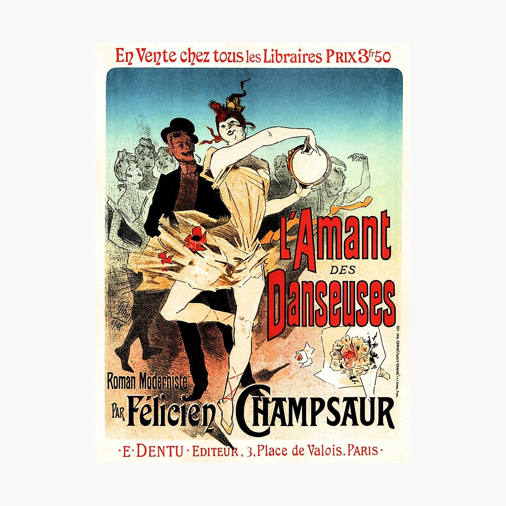 Art Nouveau Belle Epoque Poster 1897 JULES CHERET La danse du feu