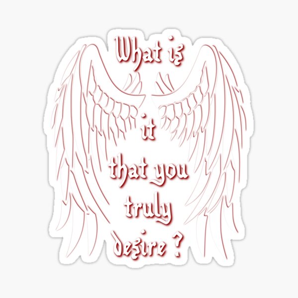 Item preview, What is it that you truly desire? - white designed and sold by KillianIsMyHome.