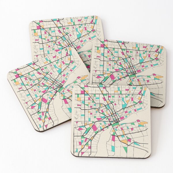 Item preview, Detroit, Iowa Street Map designed and sold by A Deniz Akerman.