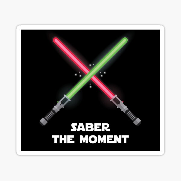 Vista previa del artículo con la obra «Saber The Moment - Lucha con sables de luz», diseñado y vendido por rawresh6.