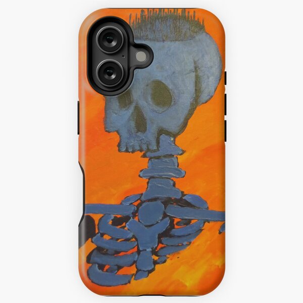 Blue City On Skull iPhone Tough Case