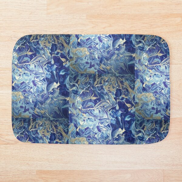 Item preview, Blue and Silver Acrylic Abstract Swirls designed and sold by IMJones.