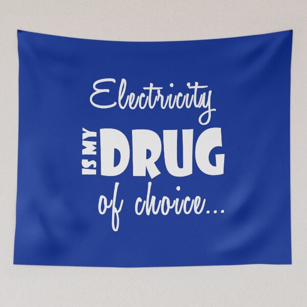 Item preview, Electrician Cool Gift - Drug of Choice Electricity designed and sold by smily-tees.