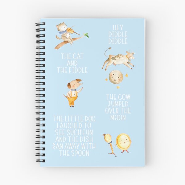 Item preview, Baby Blue Nursery Rhyme - Hey Diddle Diddle designed and sold by Amanda-Lakey.
