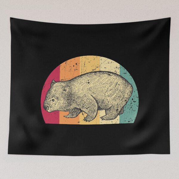 Item preview, Wombat retro designed and sold by ninarts.