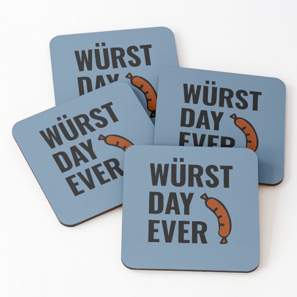 Item preview, Wurst (Worst) Day Ever designed and sold by HighBrowDesigns.