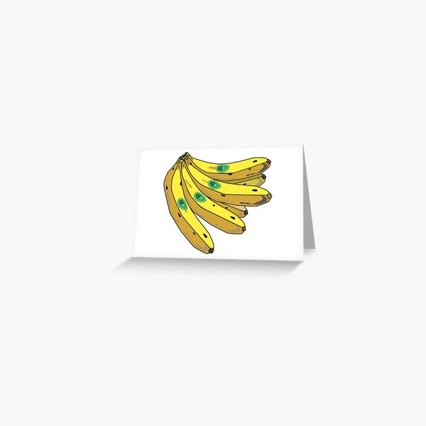Carte De Vœux Joyeux Anniversaire Banane Par Saradaboru Redbubble