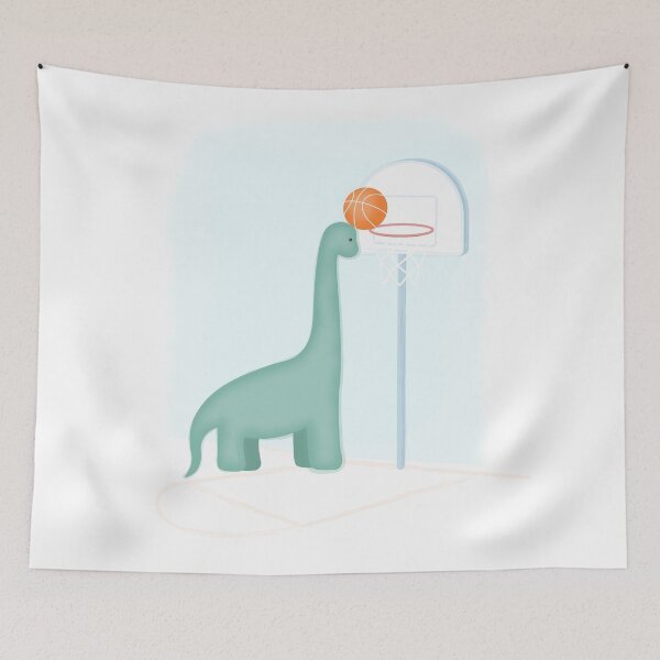 Item preview, Dinosaur Basketball Star designed and sold by lovelyinkshop-.