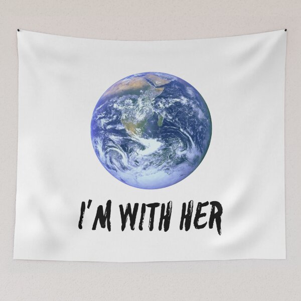 Item preview, I'm With Her Funny Earth Day designed and sold by SwagHut.