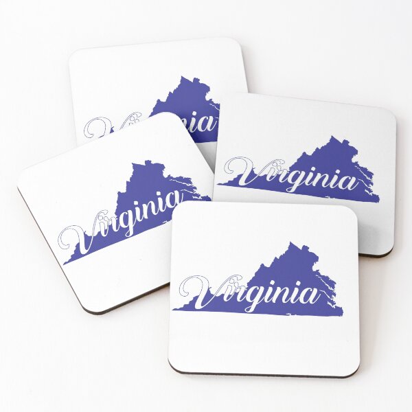 Item preview, Virginia State Map designed and sold by AnimalCreations.