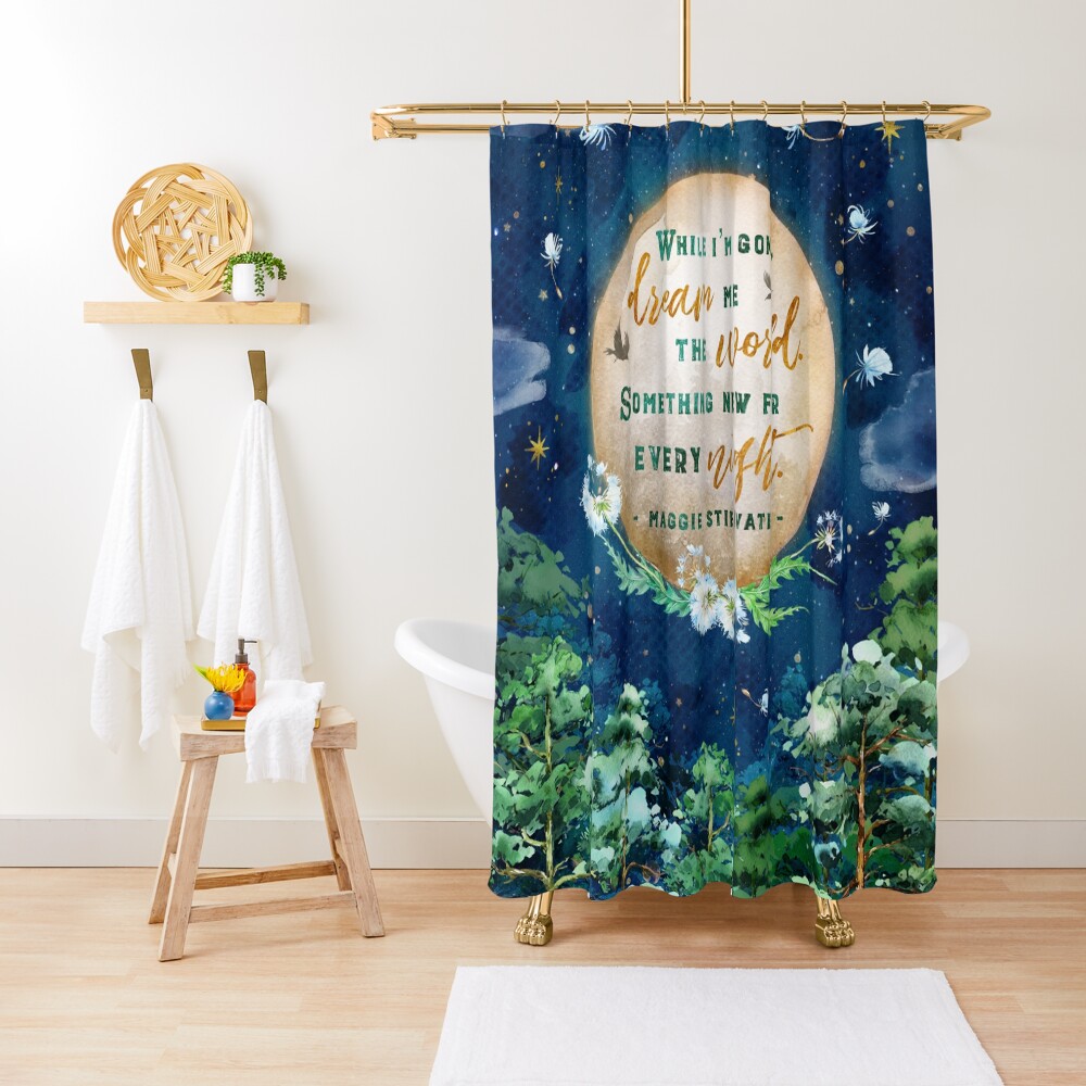 "Dream me the world" Shower Curtain by stellaarts Redbubble