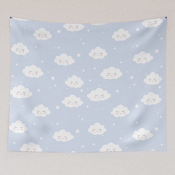 Item preview, Kawaii cloud pattern designed and sold by ValentinaHramov.