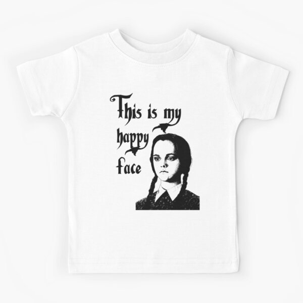 Wednesday Addams - This Is My Happy Face Kids T-Shirt