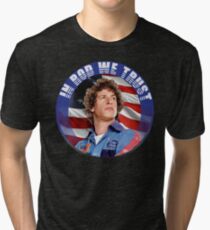 IN ROD WE TRUST Tri-blend T-Shirt