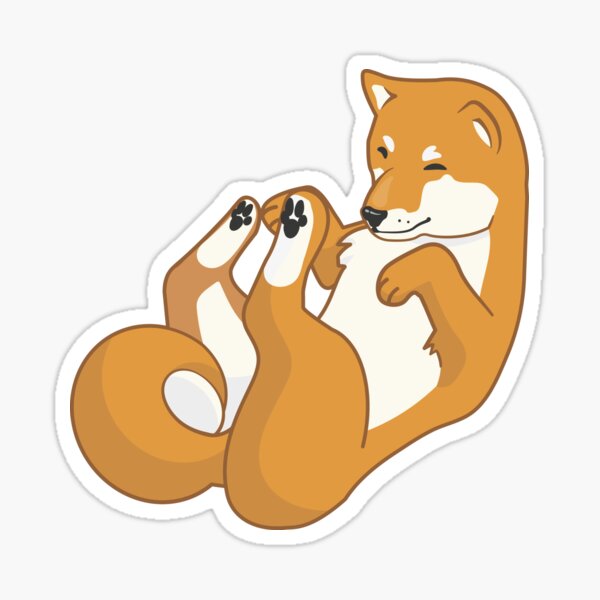 Playful Shiba Inu Sticker