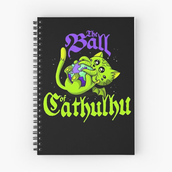Item preview, Cute Kawaii Cathulhu Eating the World Cat Cthulhu Necronomicon funny kitty kraken designed and sold by AlteregoShop.