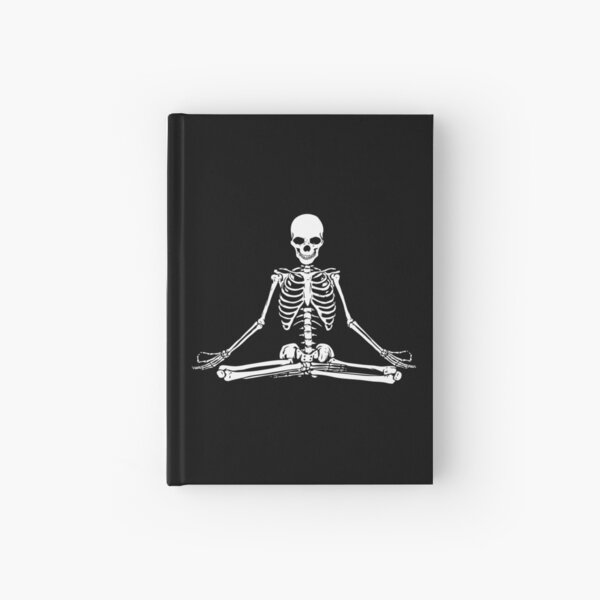 Meditating Skeleton Hardcover Journal