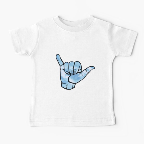 Blue Tie Dye Shaka Baby T-Shirt