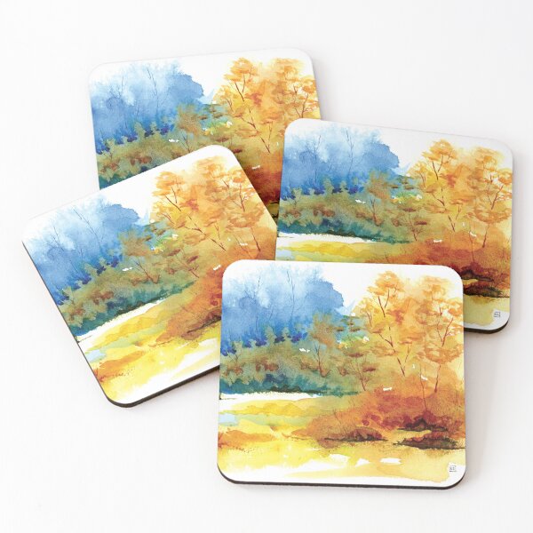 Item preview, Loose Random Treeline in Watercolor designed and sold by Kelly Roy.
