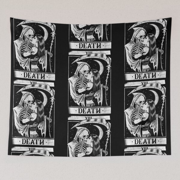 Item preview, Blackcraft Vintage Death the Grim Reaper Kiss Tarot Card designed and sold by AlteregoShop.