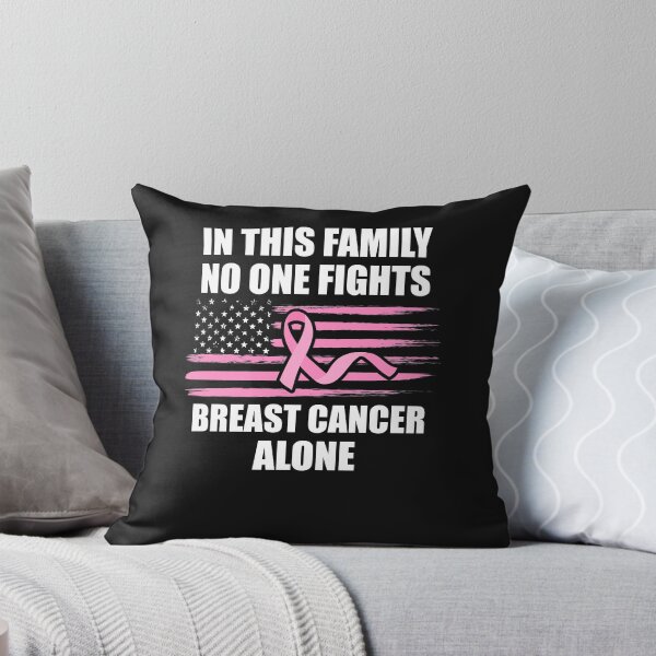 Item preview, Breast Cancer Awareness Month Gift, Pink Breast Cancer Ribbon Gift, In This Family No One Fights Breast Cancer Alone Quote Gift designed and sold by MommyMakesGifts.