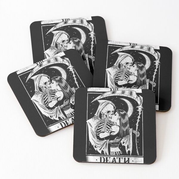 Item preview, Blackcraft Vintage Death the Grim Reaper Kiss Tarot Card designed and sold by AlteregoShop.